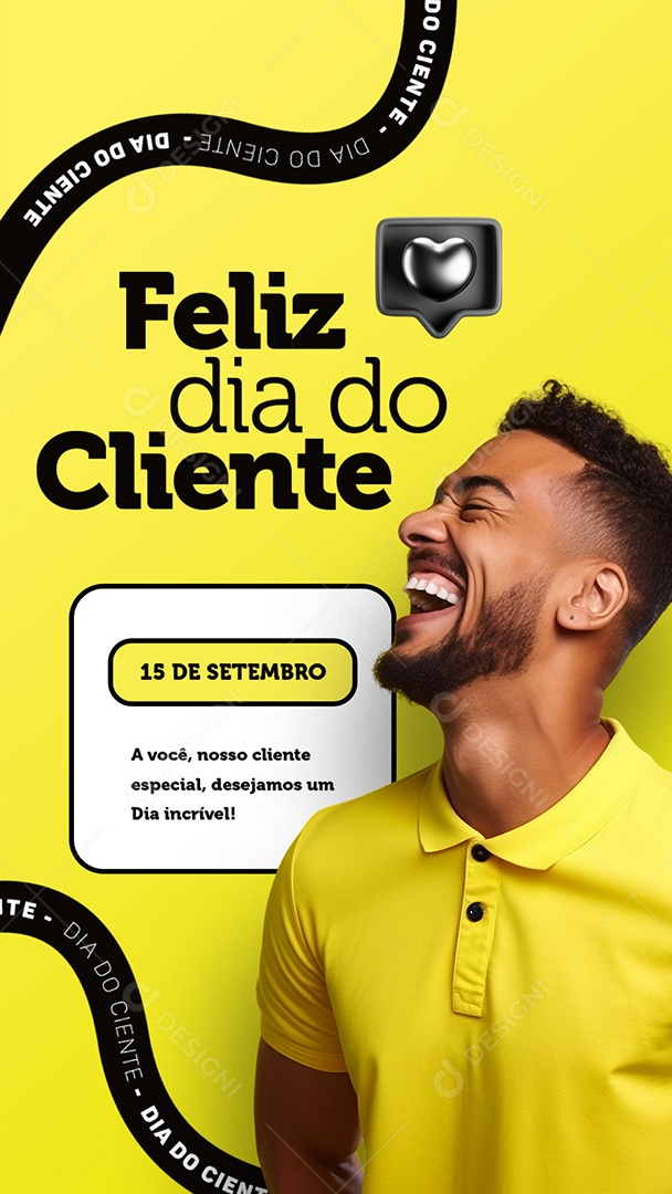 Story Feliz Dia Do Cliente 15 de Setembro Social Media PSD Editável