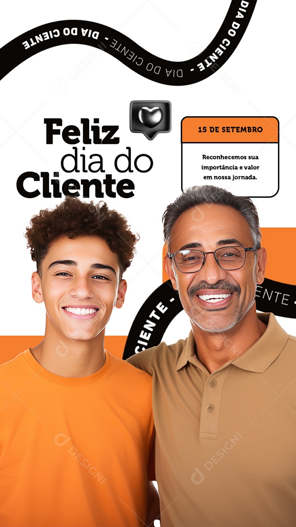 Story Feliz Dia Do Cliente 15 de Setembro Social Media PSD Editável