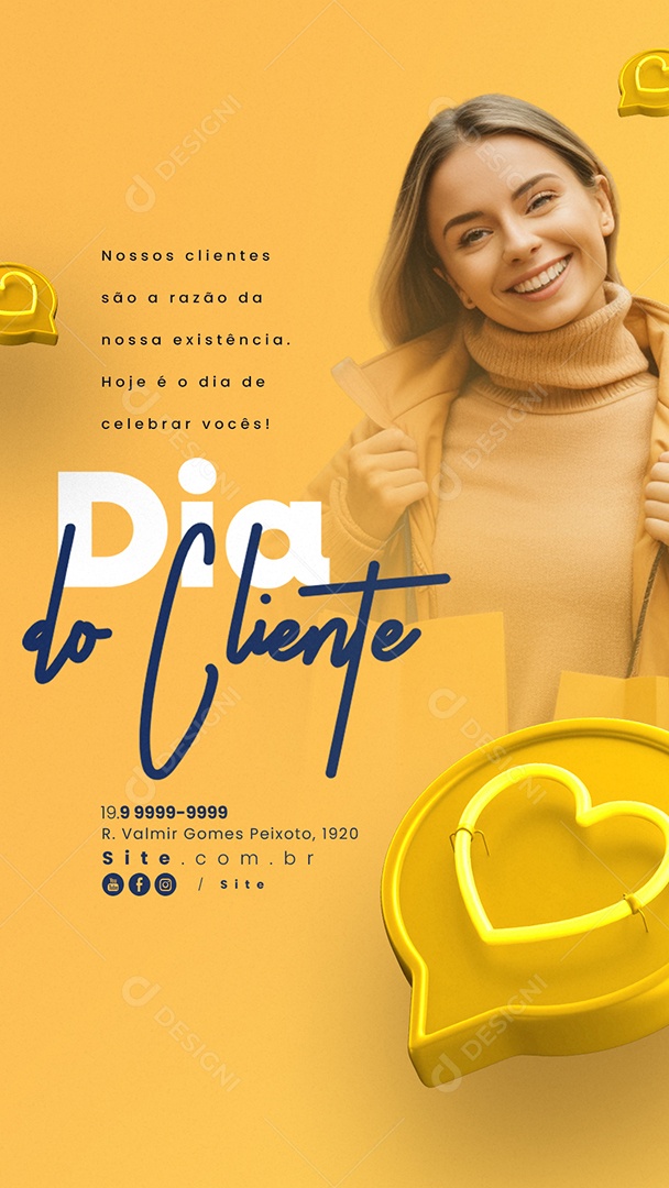 Story Dia Do Cliente 15 de Setembro Social Media PSD Editável