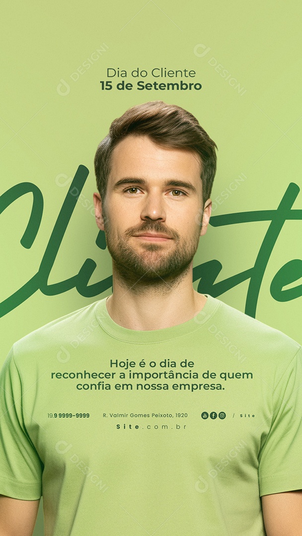 Story Dia Do Cliente 15 de Setembro Social Media PSD Editável