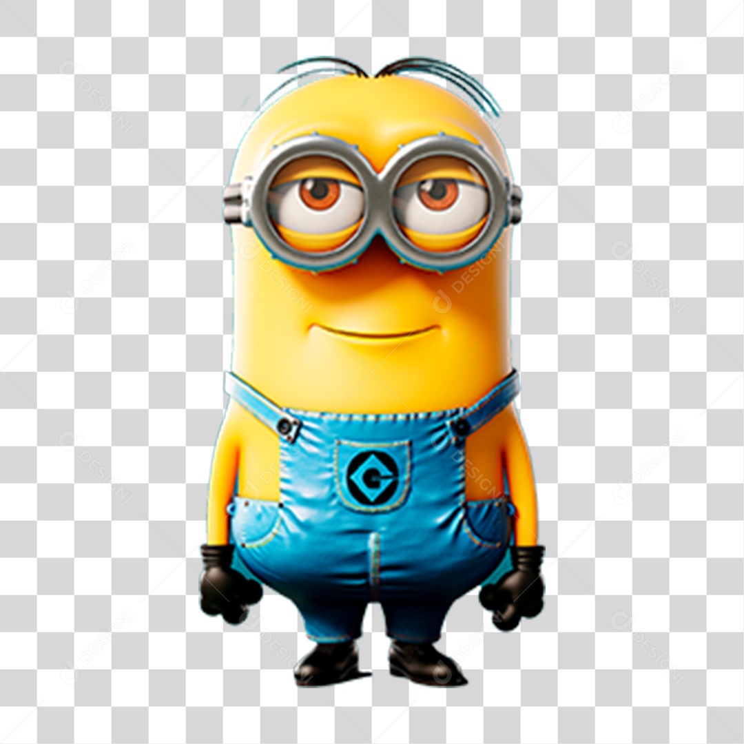 Minion Smile Desenho Animado PNG Transparente