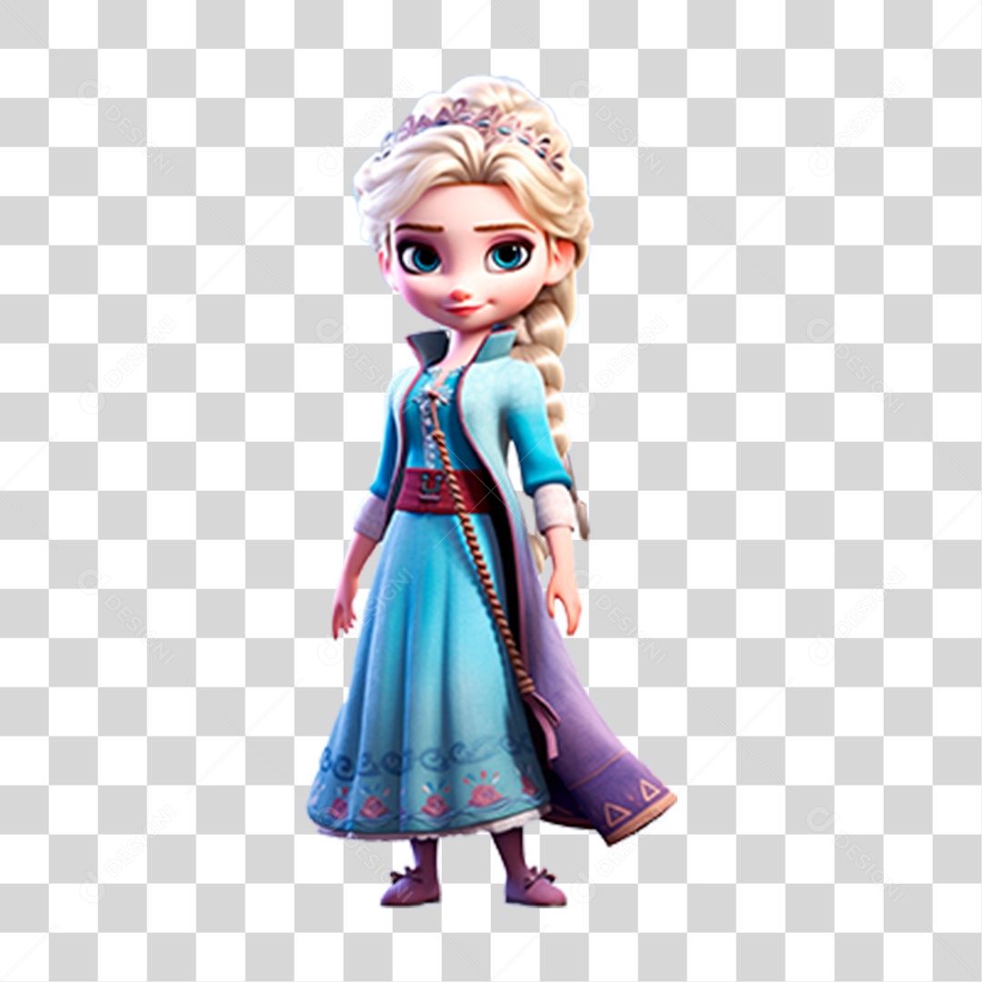 Menina Desenho Animado Frozen PNG Transparente