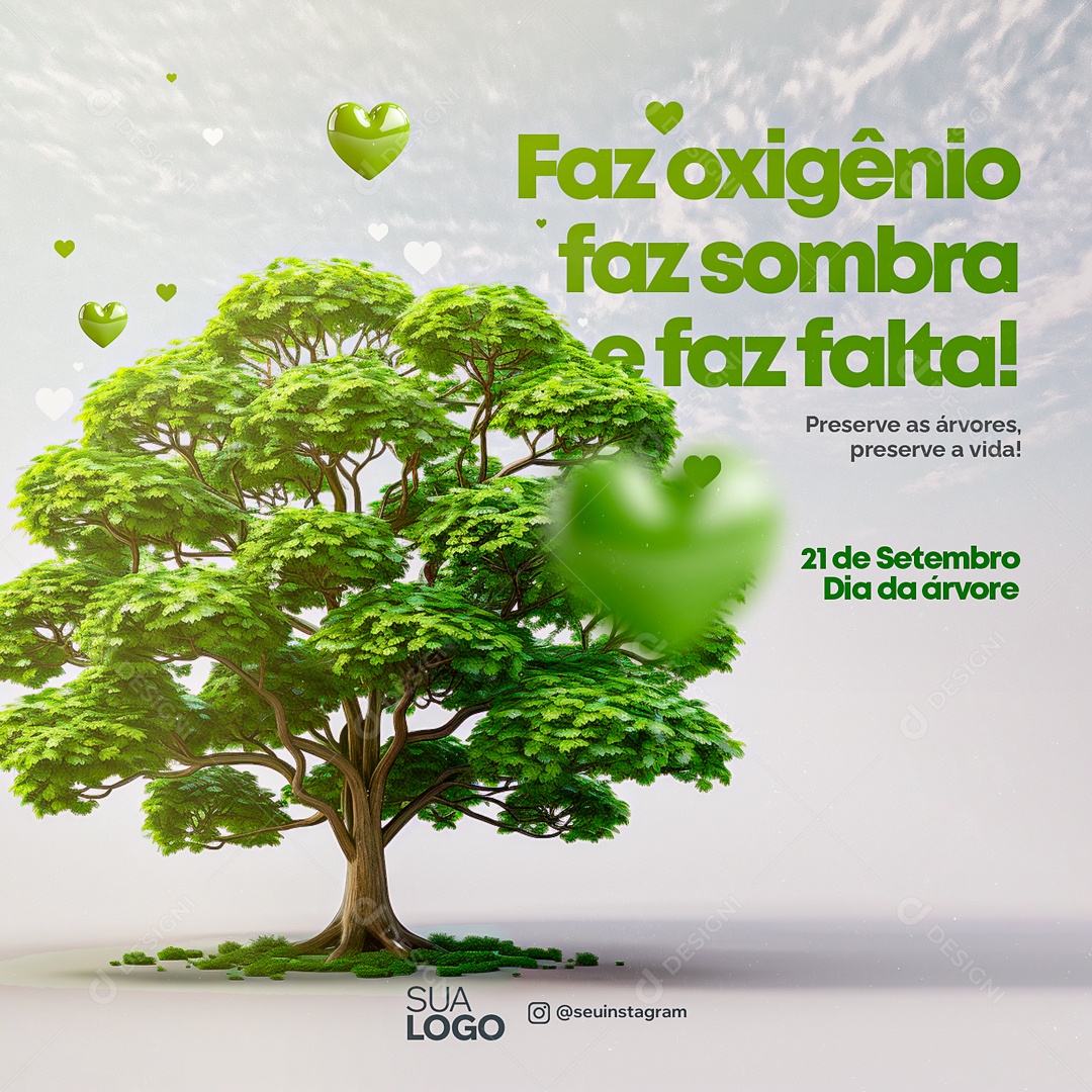 Preserve the Trees September 21 Editable Social Media PSD