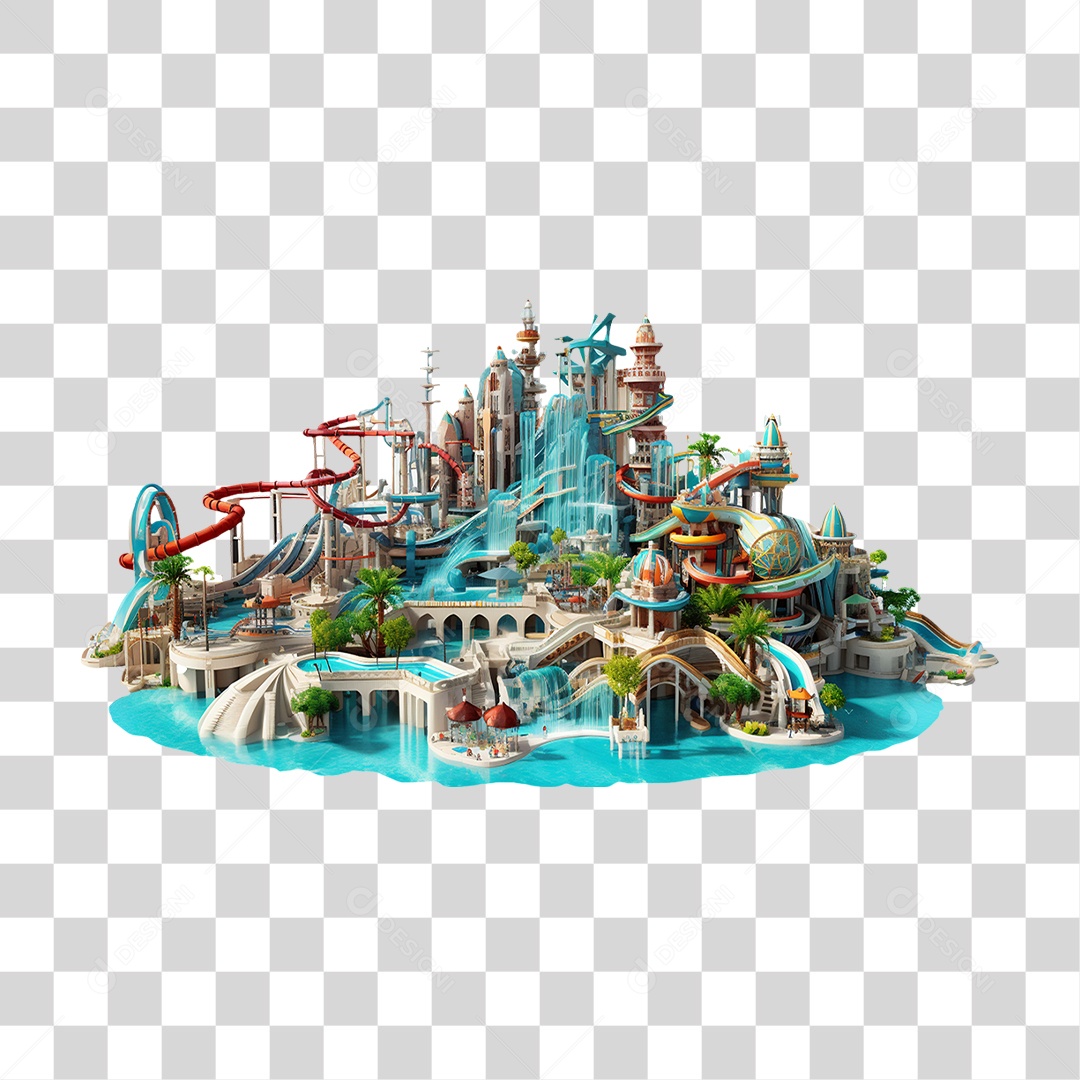 Parque Aquático PNG Transparente