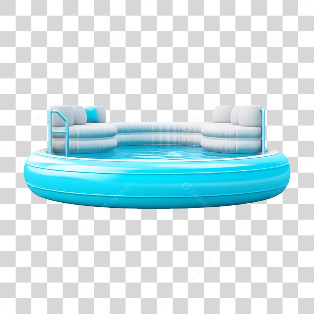 Piscina em Parque Aquático PNG Transparente