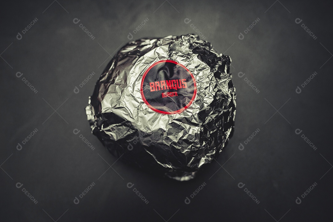 Hamburguer embalado com protetor térmico