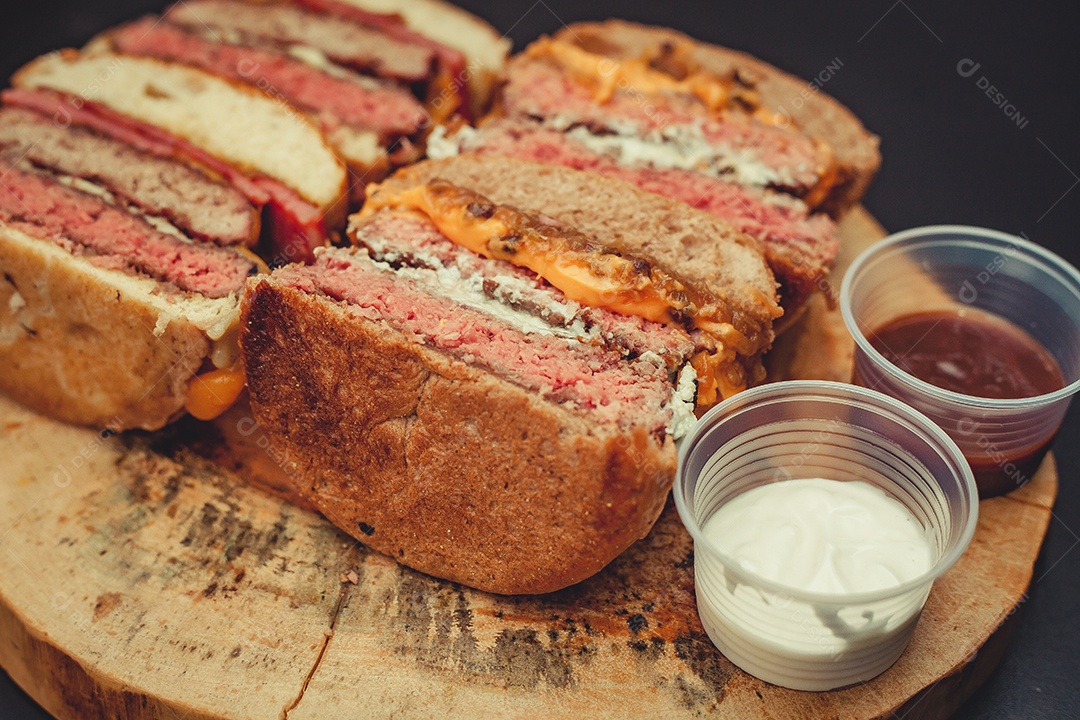 Delicioso hambúrguer