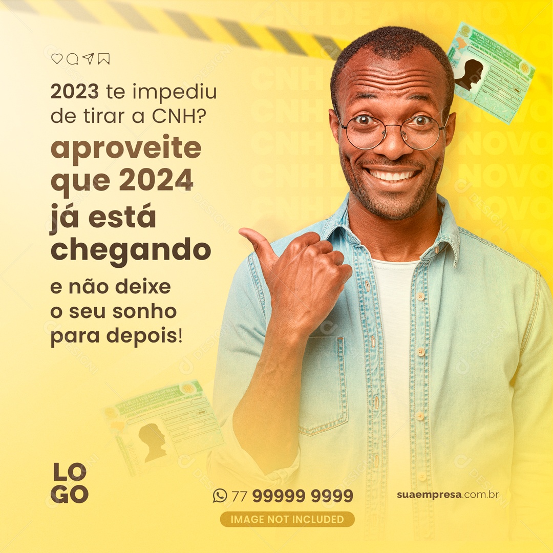 Take advantage of the fact that 2024 is coming soon to get CNH Social Media Editable PSD