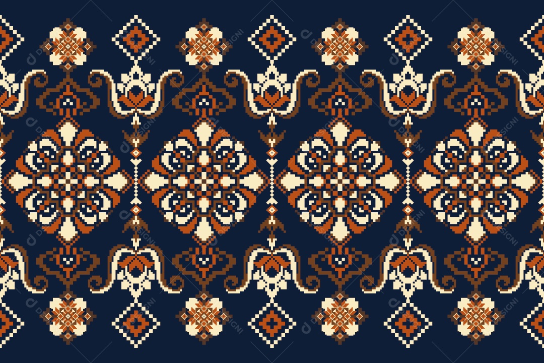 Padrão de Tapete Ilustração Vetor EPS