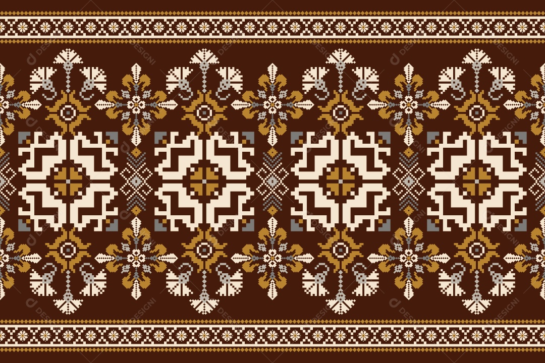 Padrão de Tapete Ilustração Vetor EPS