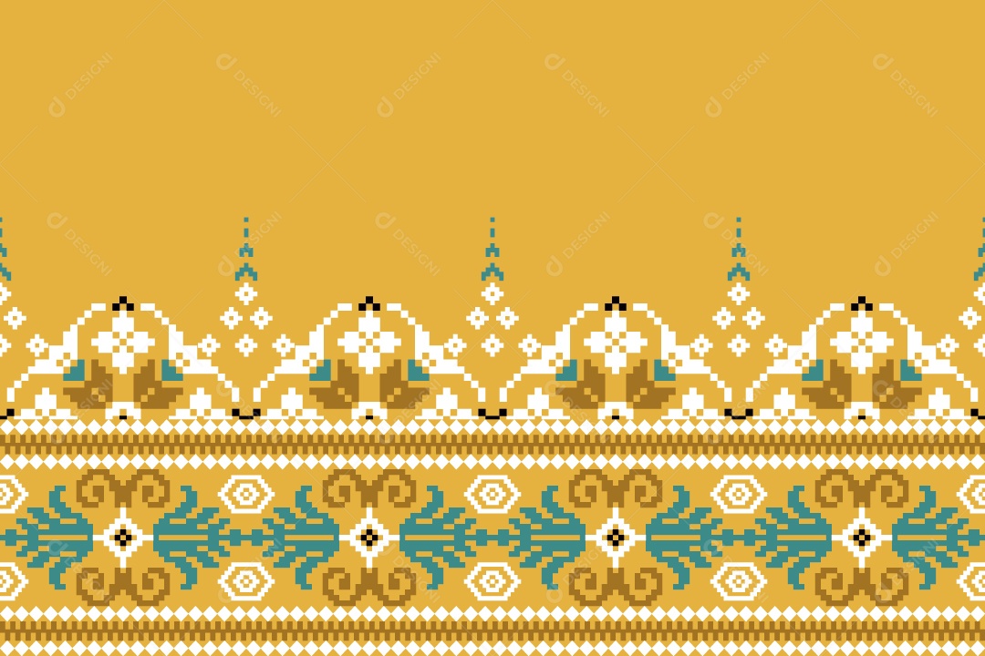 Padrão de Tapete Ilustração Vetor EPS