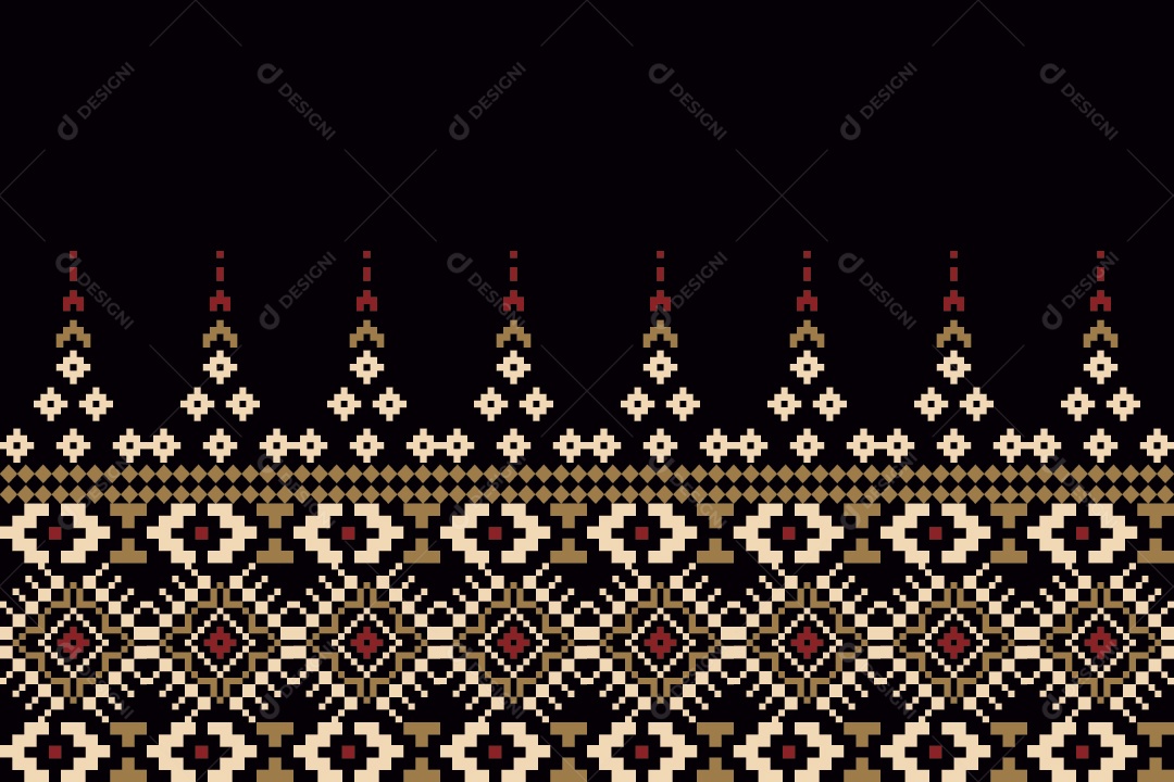 Padrão de Tapete Ilustração Vetor EPS