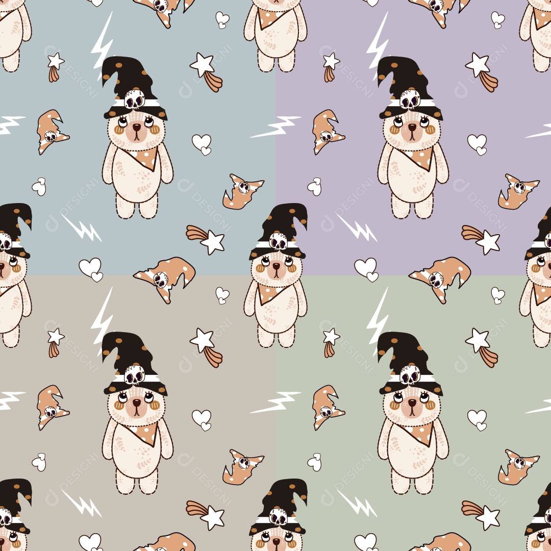 Padrão do Halloween Ilustração Vetor EPS