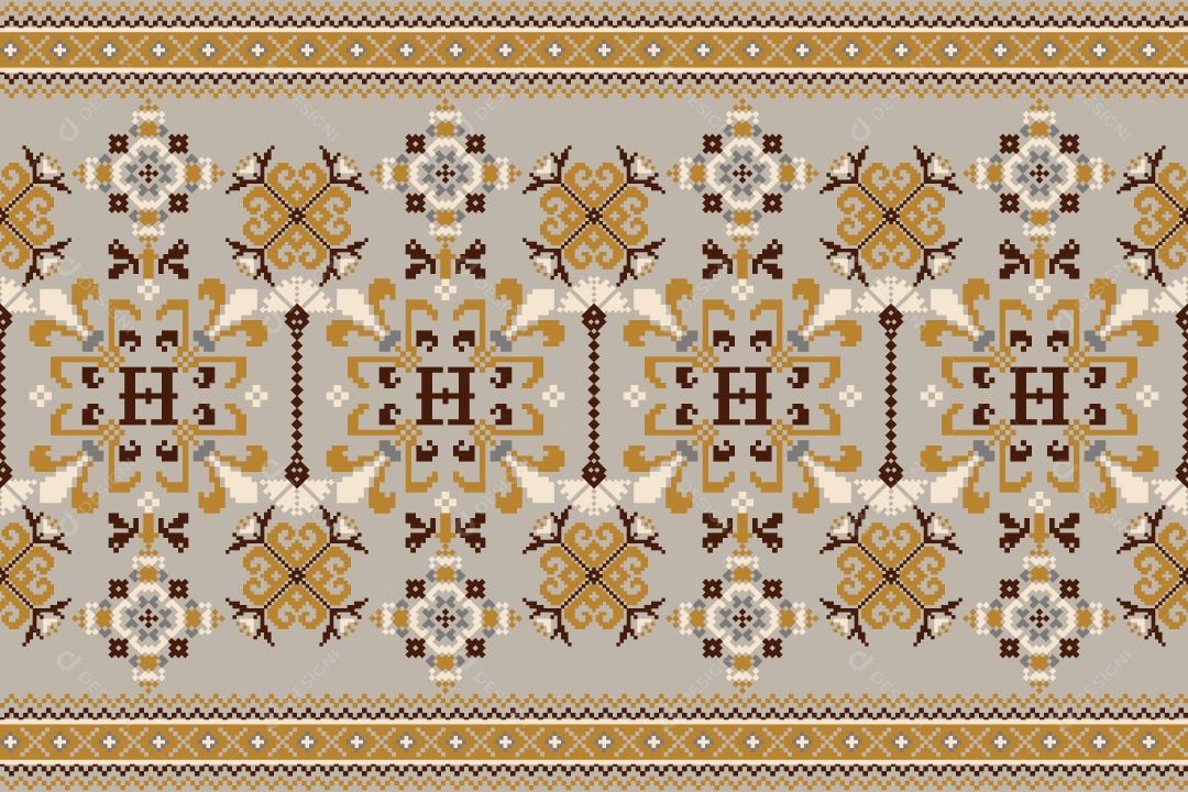 Padrão de Tapete Ilustração Vetor EPS