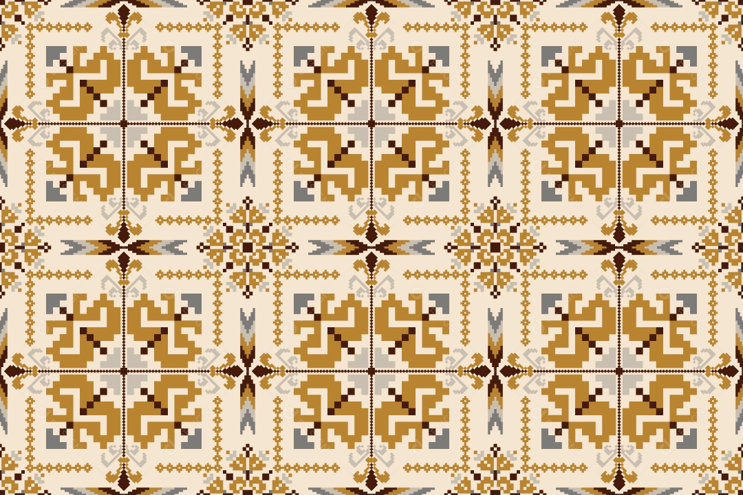 Padrão de Tapete Ilustração Vetor EPS