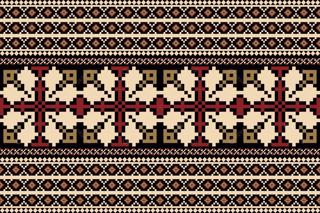 Padrão de Tapete Ilustração Vetor EPS