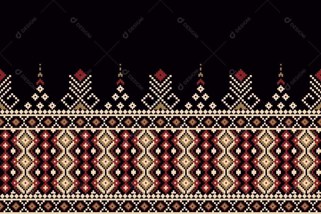 Padrão de Tapete Ilustração Vetor EPS