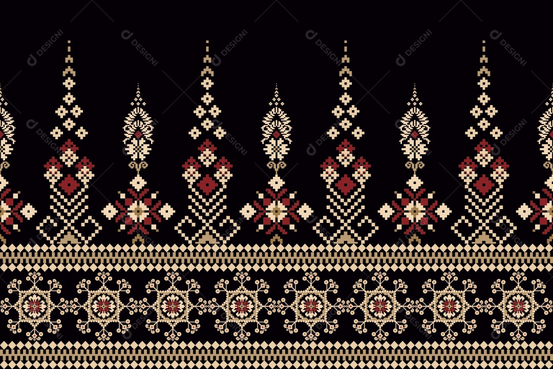 Padrão de Tapete Ilustração Vetor EPS