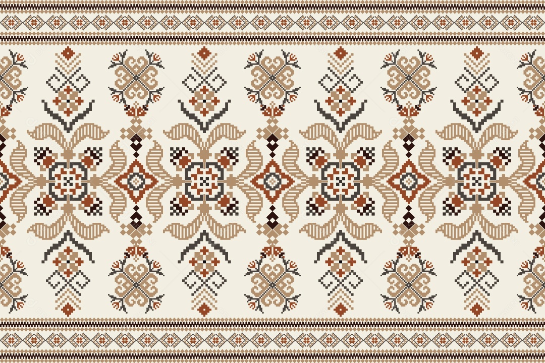 Padrão de Tapete Ilustração Vetor EPS