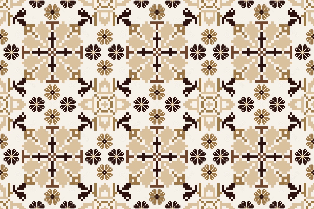 Padrão de Tapete Ilustração Vetor EPS