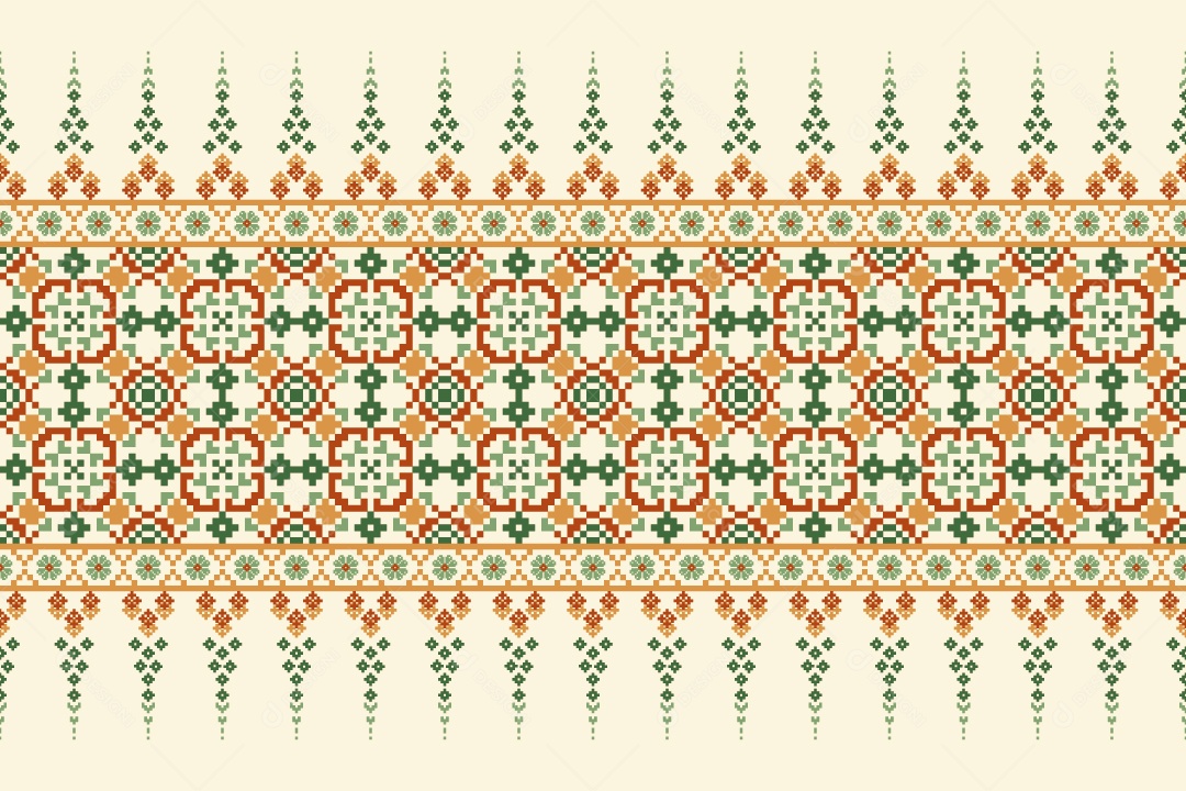 Padrão de Tapete Ilustração Vetor EPS