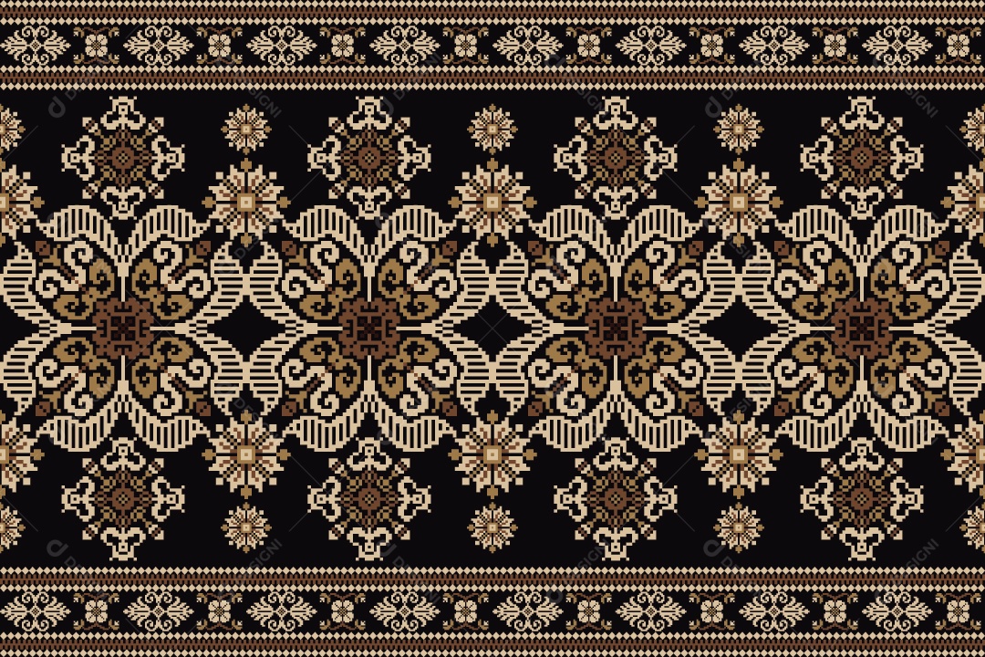 Padrão de Tapete Ilustração Vetor EPS