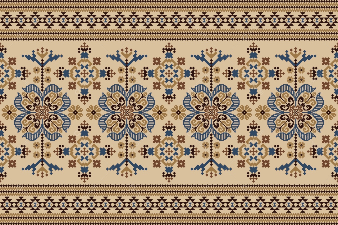 Padrão de Tapete Ilustração Vetor EPS