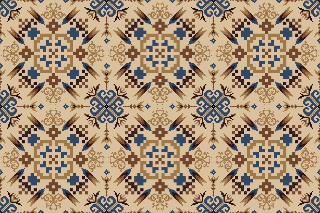 Padrão de Tapete Ilustração Vetor EPS