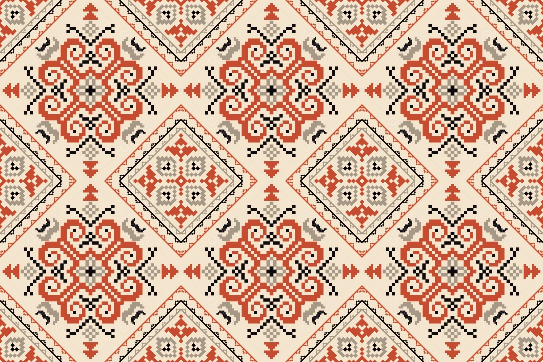 Padrão de Tapete Ilustração Vetor EPS