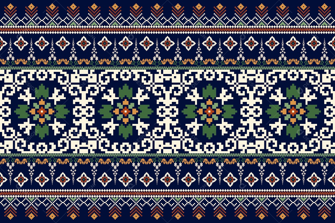 Padrão de Tapete Ilustração Vetor EPS