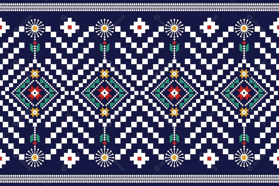 Padrão de Tapete Ilustração Vetor EPS