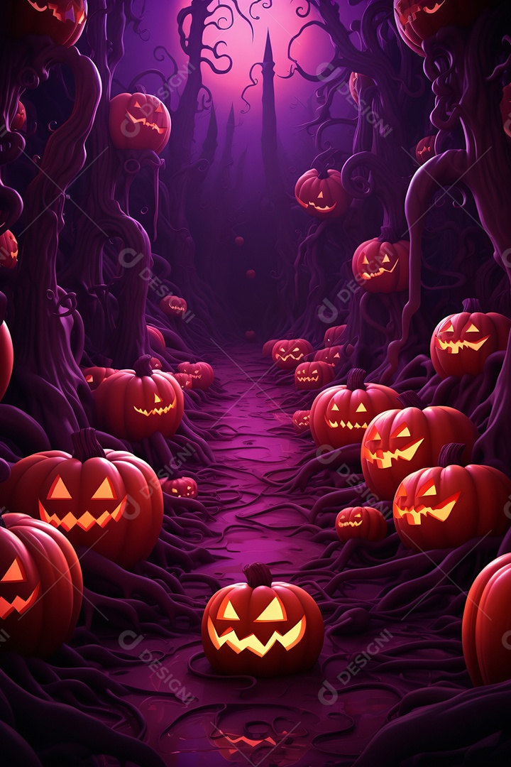 Cenário de halloween para flyer