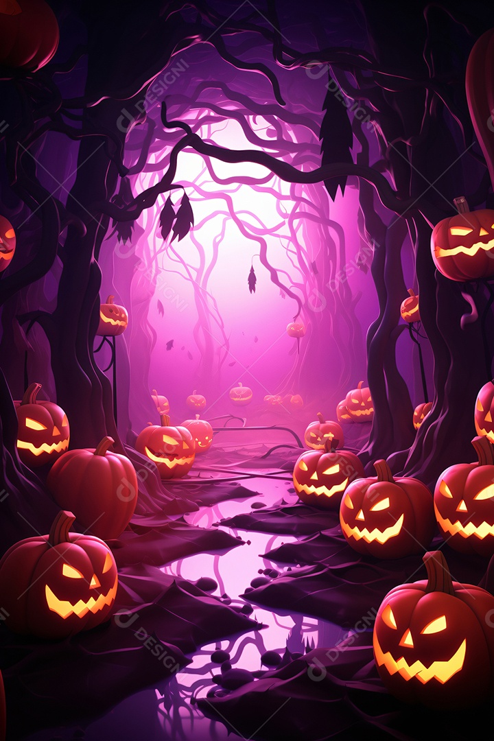 Cenário de halloween para flyer