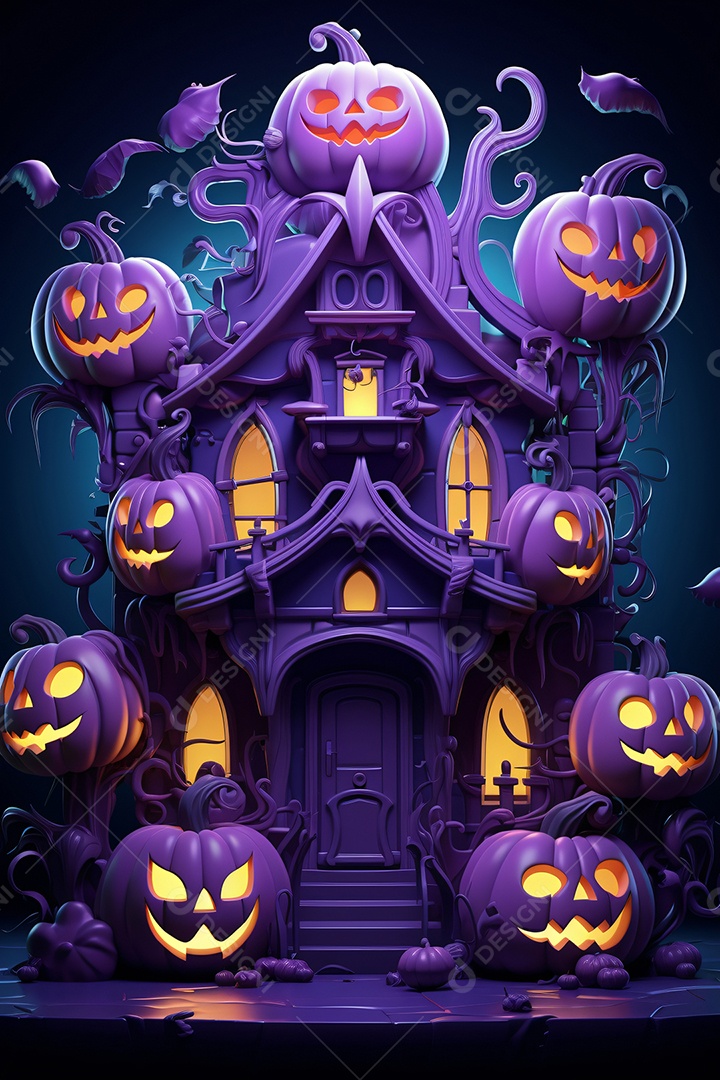 Cenário de halloween para flyer