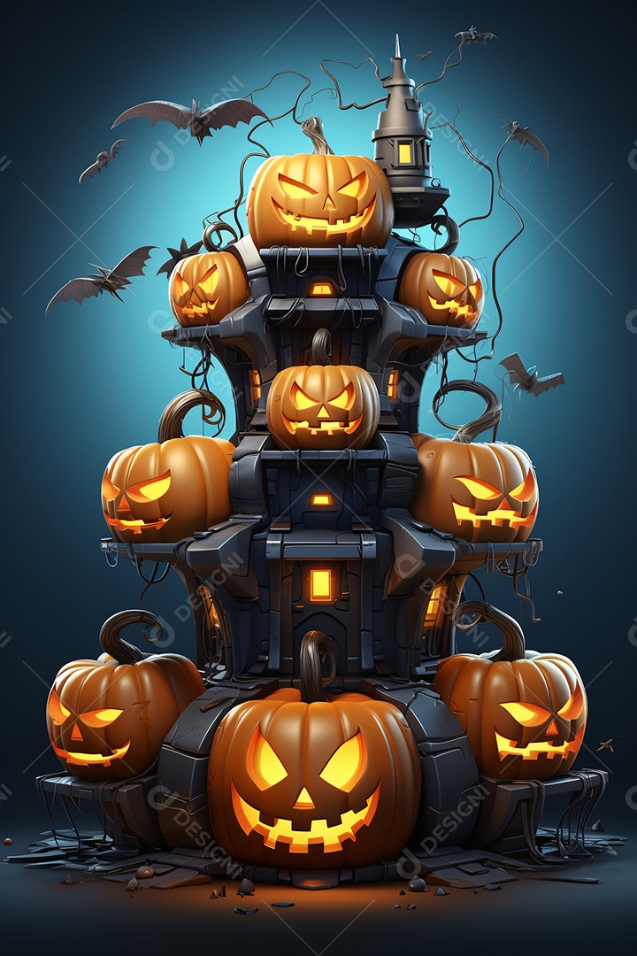 Cenário de halloween para flyer