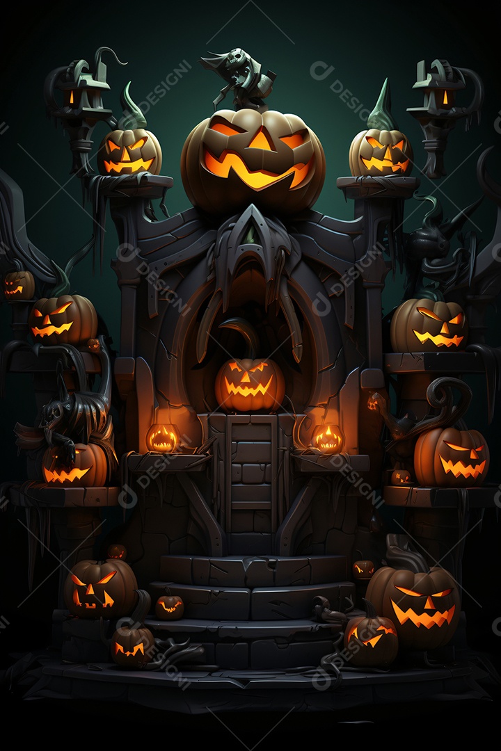 Cenário de halloween para flyer