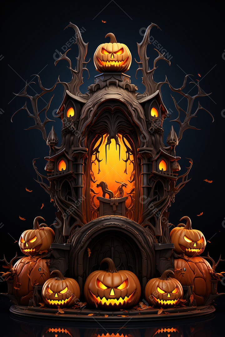 Cenário de halloween para flyer