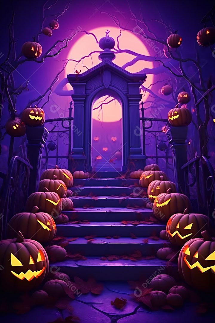 Cenário de halloween para flyer