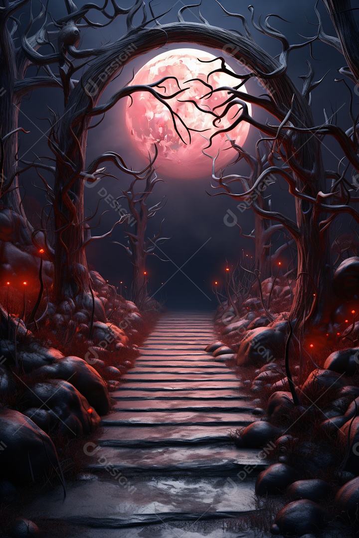 Cenário de halloween para flyer