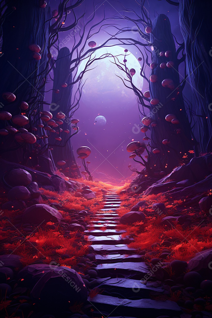 Cenário de halloween para flyer