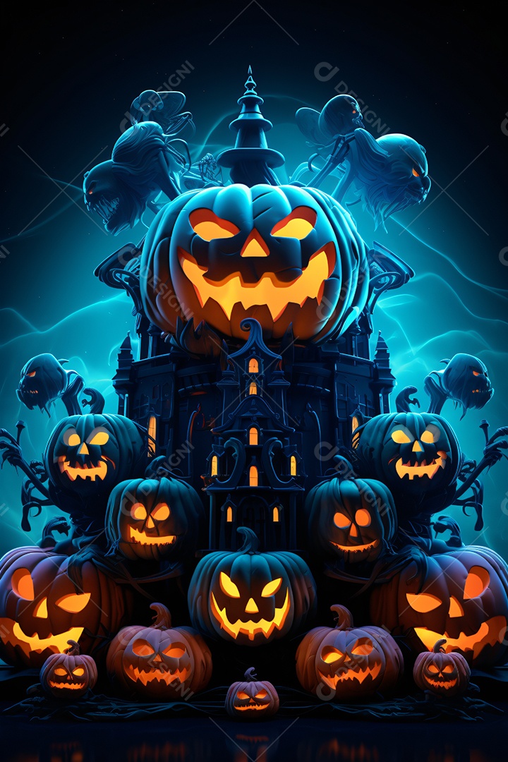 Cenário de halloween para flyer