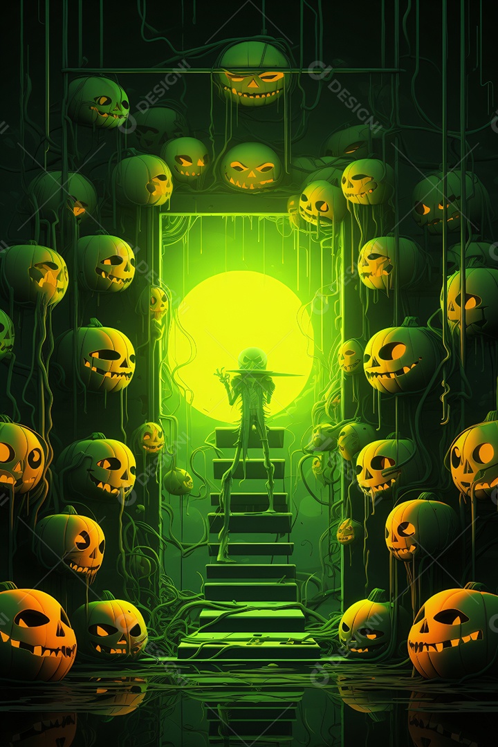 Cenário de halloween para flyer