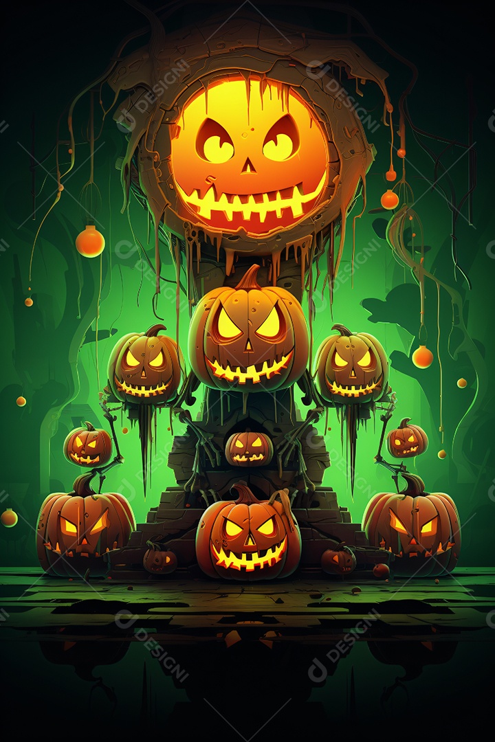Cenário de halloween para flyer