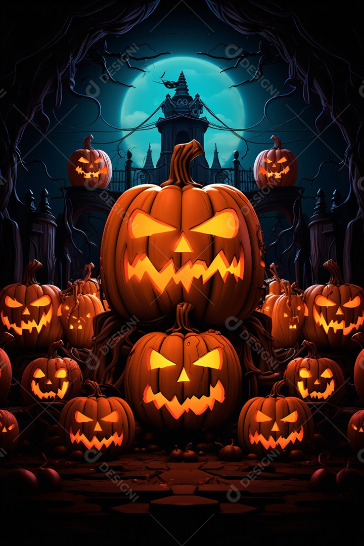 Cenário de halloween para flyer