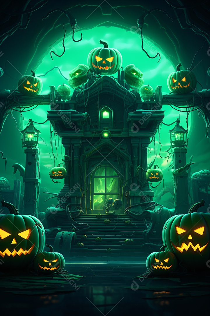 Cenário de halloween para flyer