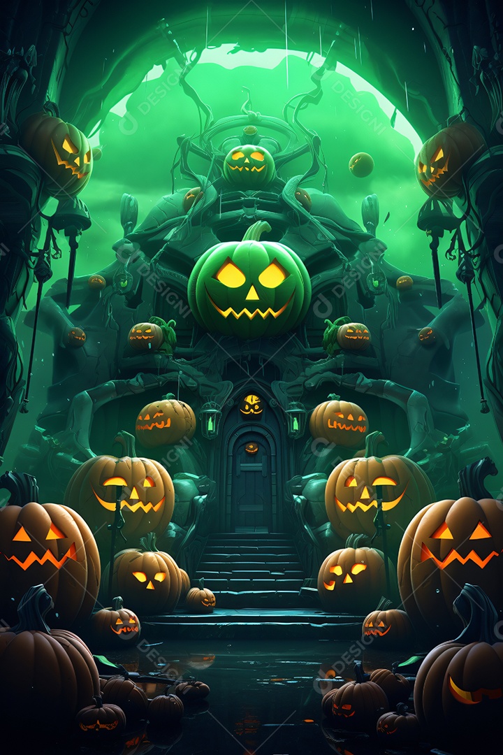 Cenário de halloween para flyer