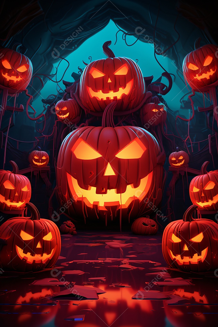 Cenário de halloween para flyer