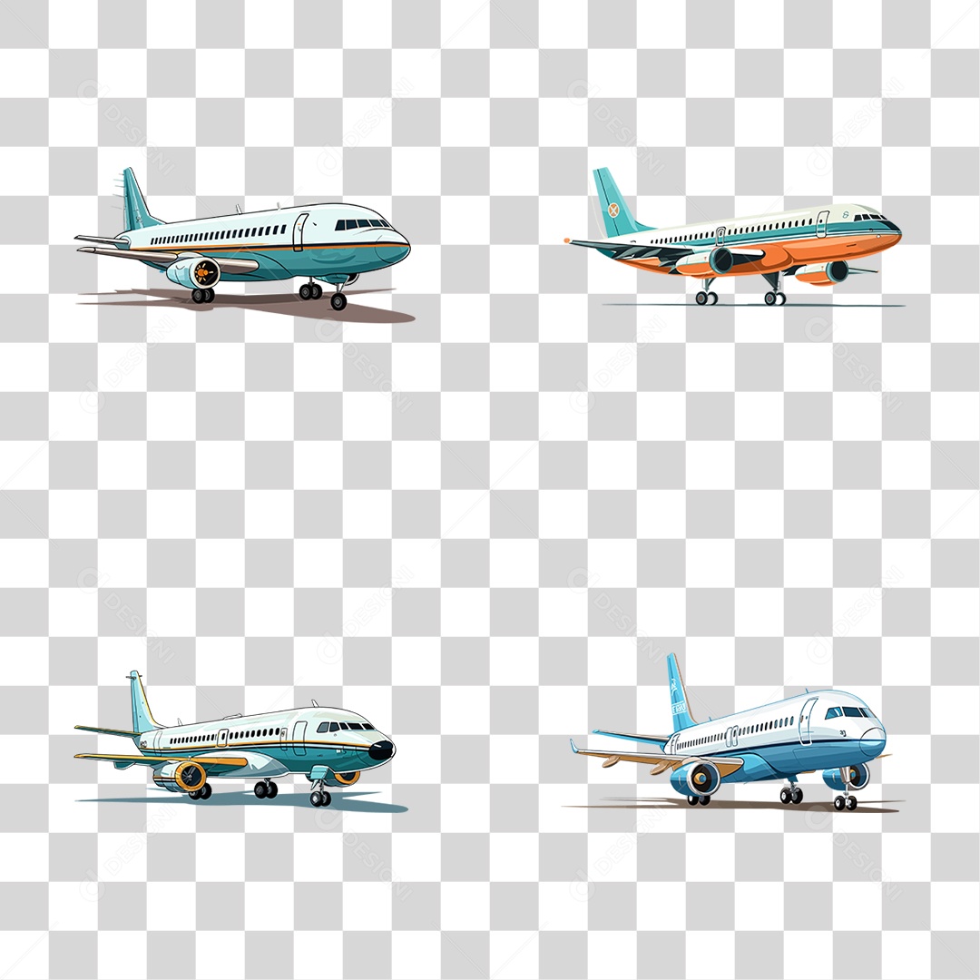 Aviões PNG Transparente
