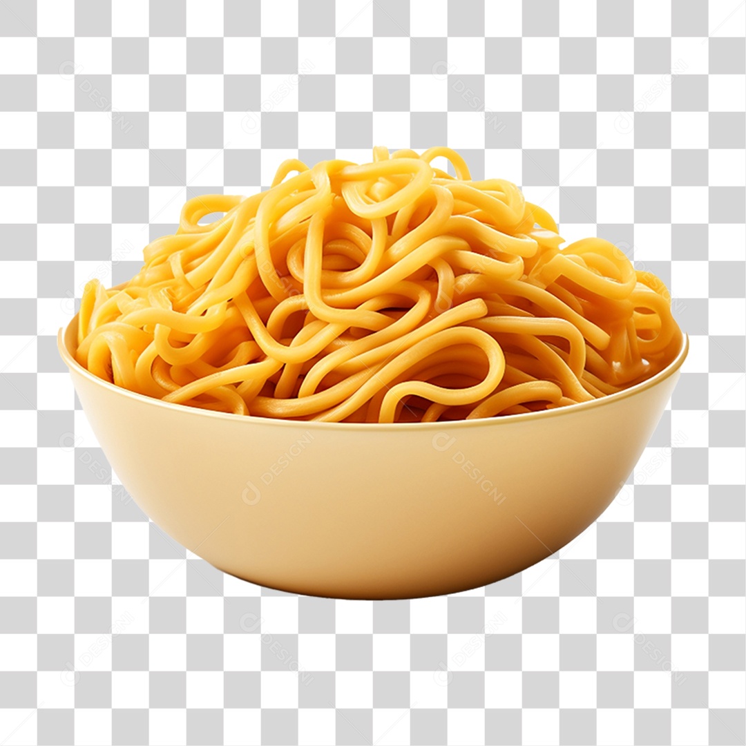 Vasilha com Macarronada PNG Transparente