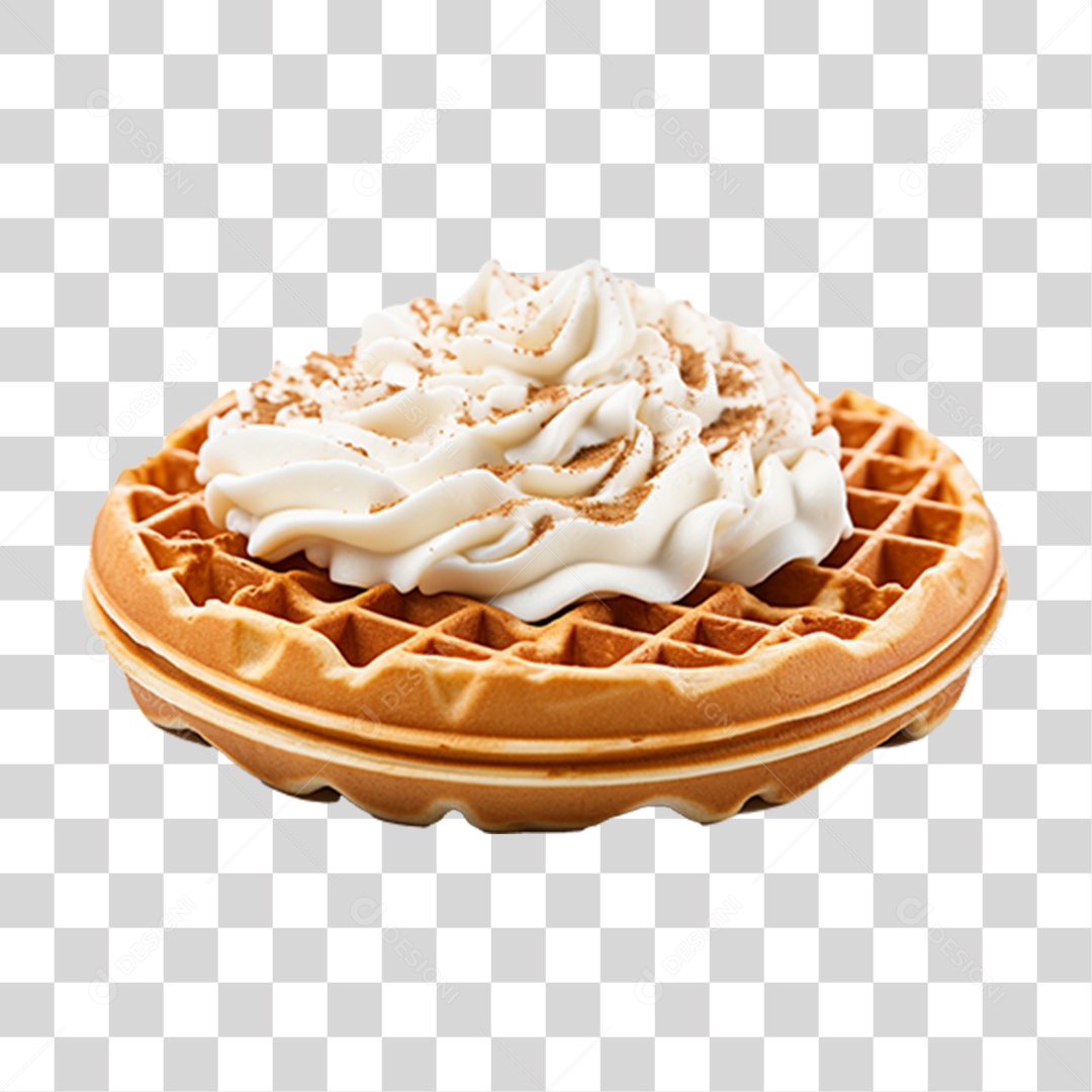 Waffle Massa PNG Transparente